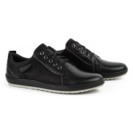 Kampol Zapatos casual hombre piel 61KAM negro 2