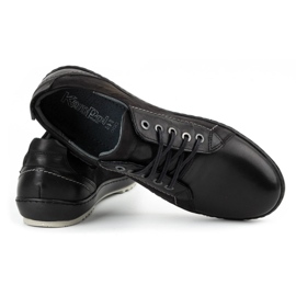 Kampol Zapatos casual hombre piel 61KAM negro 4