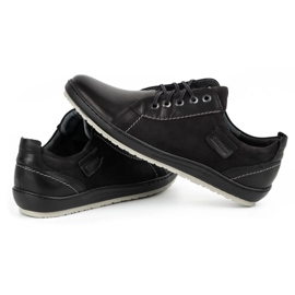 Kampol Zapatos casual hombre piel 61KAM negro 5