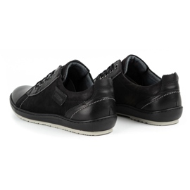 Kampol Zapatos casual hombre piel 61KAM negro 6