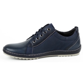 Kampol Zapatos casual hombre piel 61KAM azul marino 1
