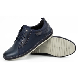 Kampol Zapatos casual hombre piel 61KAM azul marino 3