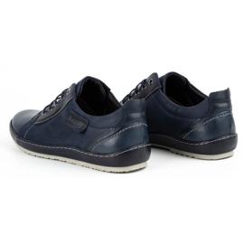 Kampol Zapatos casual hombre piel 61KAM azul marino 6