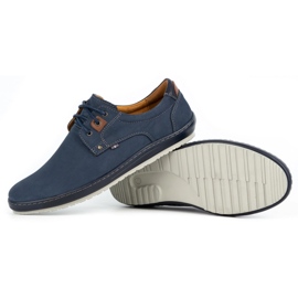 Kampol Zapatos casual hombre piel 24KAM azul marino 3