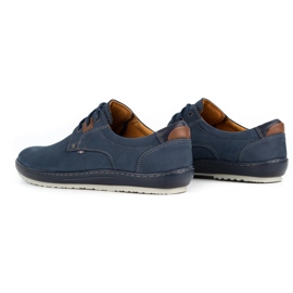 Kampol Zapatos casual hombre piel 24KAM azul marino 5