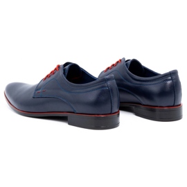 Olivier Zapatos de vestir hombre piel 277 azul marino 6