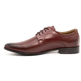 Olivier Zapatos de vestir hombre piel 277 burdeos rojo 1