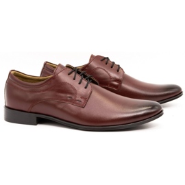 Olivier Zapatos de vestir hombre piel 277 burdeos rojo 2