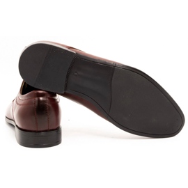 Olivier Zapatos de vestir hombre piel 277 burdeos rojo 4