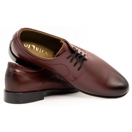 Olivier Zapatos de vestir hombre piel 277 burdeos rojo 5