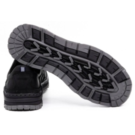 Olivier Zapatos trekking hombre piel 292GT negro 4
