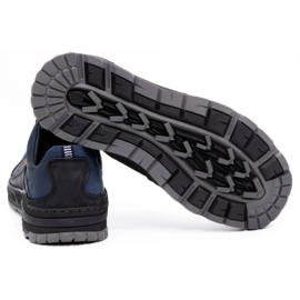 Olivier Zapatos trekking hombre piel 292GT azul marino 4