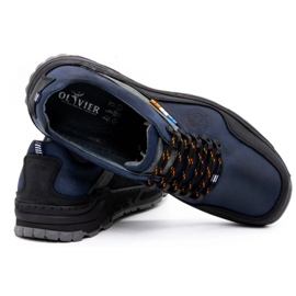 Olivier Zapatos trekking hombre piel 292GT azul marino 5