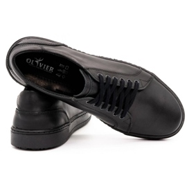 Olivier Zapatos hombre piel 932MP negro 5
