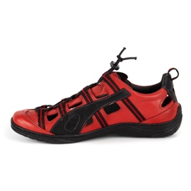 Kampol Zapatos hombre piel calados 26KAM rojo 1