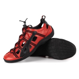 Kampol Zapatos hombre piel calados 26KAM rojo 3