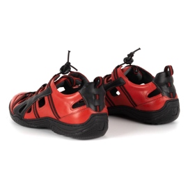 Kampol Zapatos hombre piel calados 26KAM rojo 6