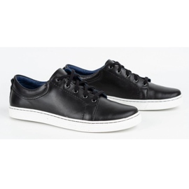 Olivier Zapato casual hombre piel 946MA negro 2