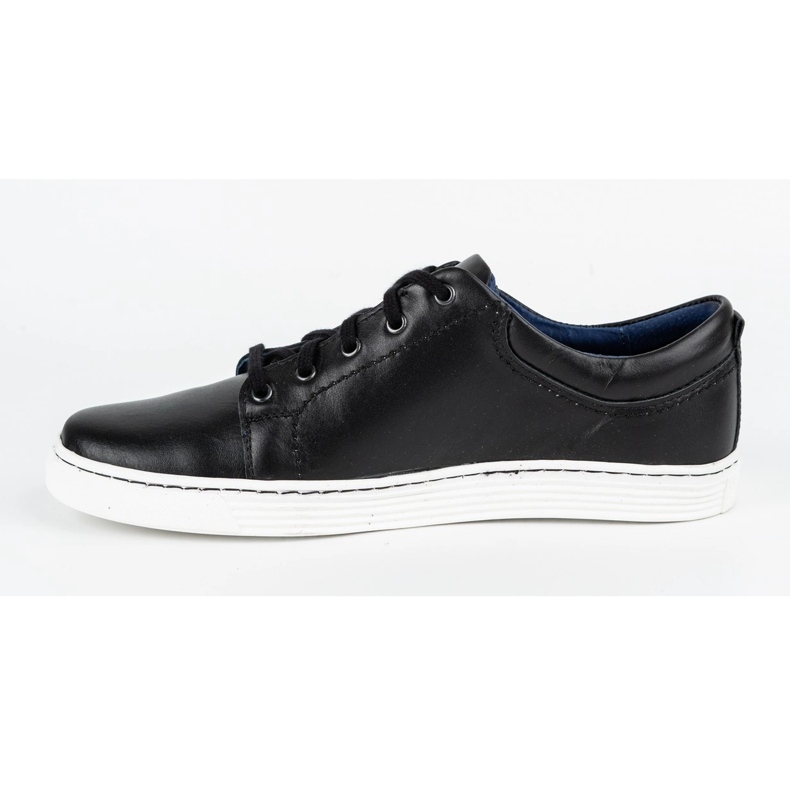 Olivier Zapato casual hombre piel 946MA negro 1