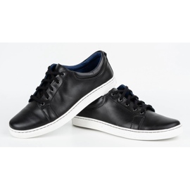 Olivier Zapato casual hombre piel 946MA negro 3