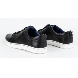 Olivier Zapato casual hombre piel 946MA negro 6