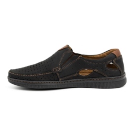Olivier Mocasines hombre piel 937MP zapatos negros 1