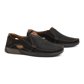 Olivier Mocasines hombre piel 937MP zapatos negros 2