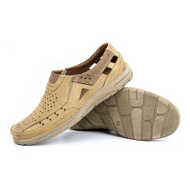 Olivier 893MP Zapatos hombre mocasín piel beige 3