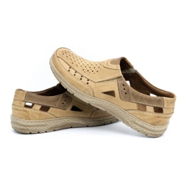 Olivier 893MP Zapatos hombre mocasín piel beige 5