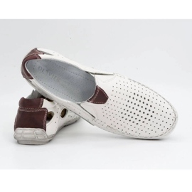 Olivier Mocasines hombre piel blanca 901 zapatos de verano blanco 5