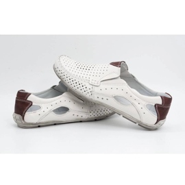 Olivier Mocasines hombre piel blanca 901 zapatos de verano blanco 6
