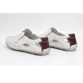 Olivier Mocasines hombre piel blanca 901 zapatos de verano blanco 7