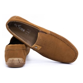 Olivier Mocasines hombre piel 937MA rojo multicolor 4