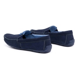 Olivier Mocasines hombre piel 937MA azul marino 5