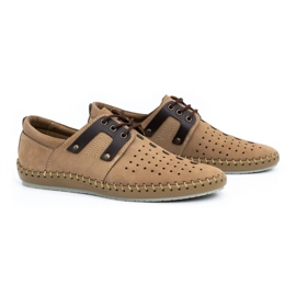 Olivier Zapatos hombre piel verano 882LMA beige 2