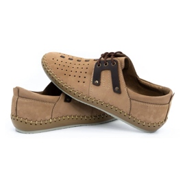 Olivier Zapatos hombre piel verano 882LMA beige 5