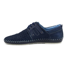 Olivier Zapatos hombre piel verano 882LMA azul marino 1