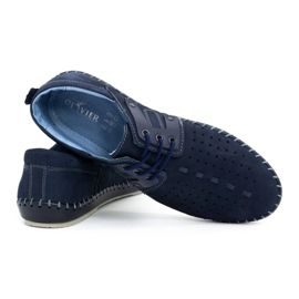 Olivier Zapatos hombre piel verano 882LMA azul marino 4