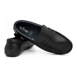 Olivier Mocasines hombre piel 894MA negro 4