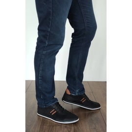 Polbut Zapatos casuales de hombre 1801P negro nubuck / camel 6