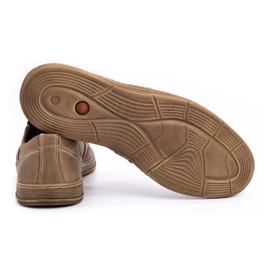 Olivier Zapatos hombre piel para verano 713MP marrón 4
