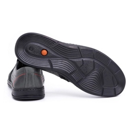 Olivier Zapatos mocasines hombre piel para verano 713MP gris 4