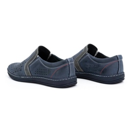 Olivier Zapatos hombre piel para verano 713MP azul marino 6