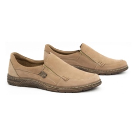 Olivier Mocasines hombre piel 943MA beige 2