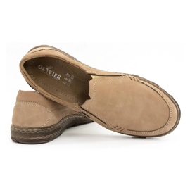 Olivier Mocasines hombre piel 943MA beige 4
