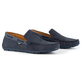 Olivier Mocasines hombre piel 085KNT azul marino 2
