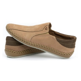 Olivier Zapatos hombre piel mocasines 936MA beige 5