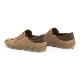 Olivier Zapatos hombre piel mocasines 936MA beige 6