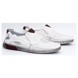 Olivier Zapatos hombre piel 937MP blanco 2