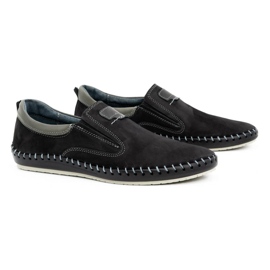 Olivier Zapatos hombre piel 816MA negro 2